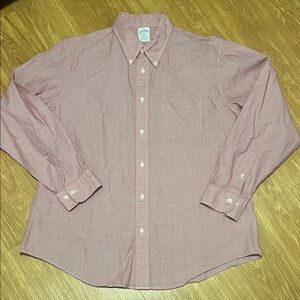 Brooks Brothers Light Red Casual Button-Down Shirt XL
